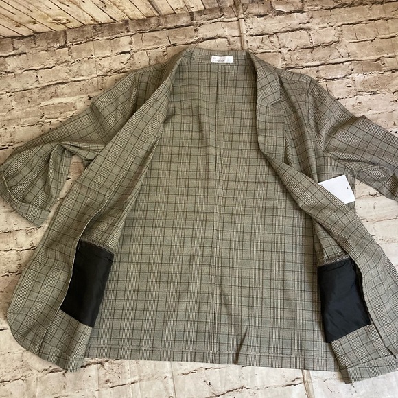 NWT 89 TH & Madison plaid suit, fall and spring jacket rolled cuffs 1X - Picture 9 of 15